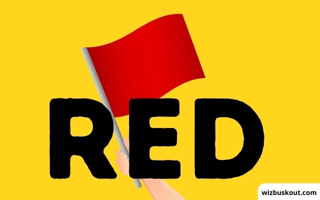 a red flag representing red behavior