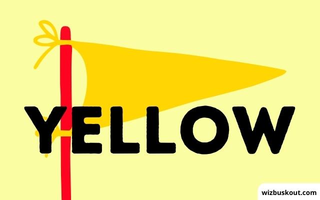 a yellow flag representing yellow behavior