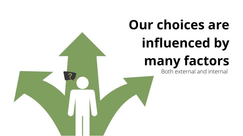 Our choices are influenced by many factors