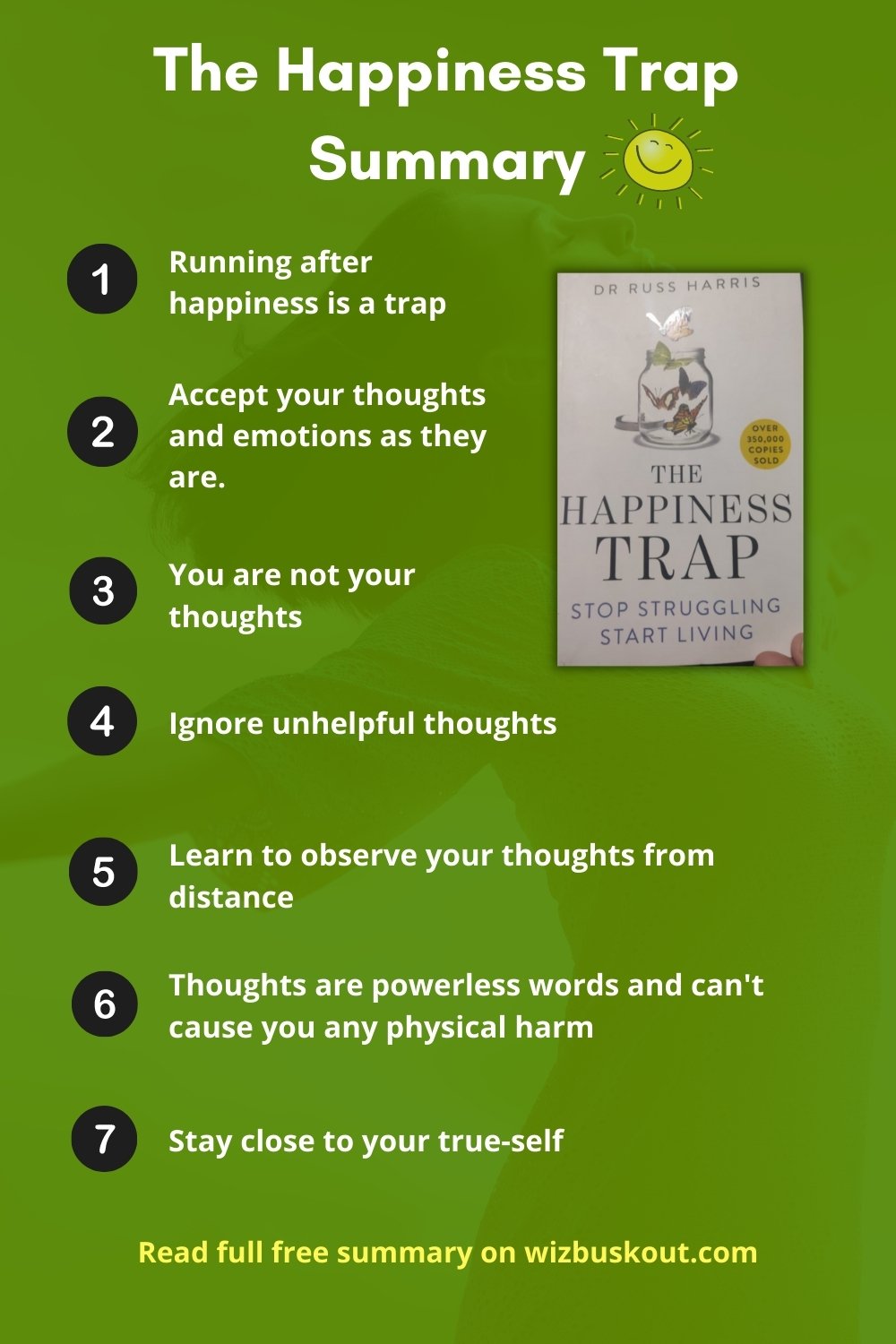 The Happiness Trap Summary Infographic