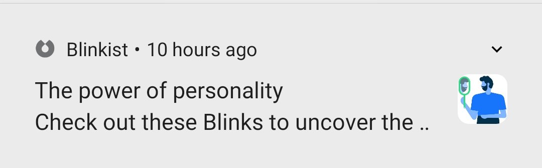 Blinkist mobile notification