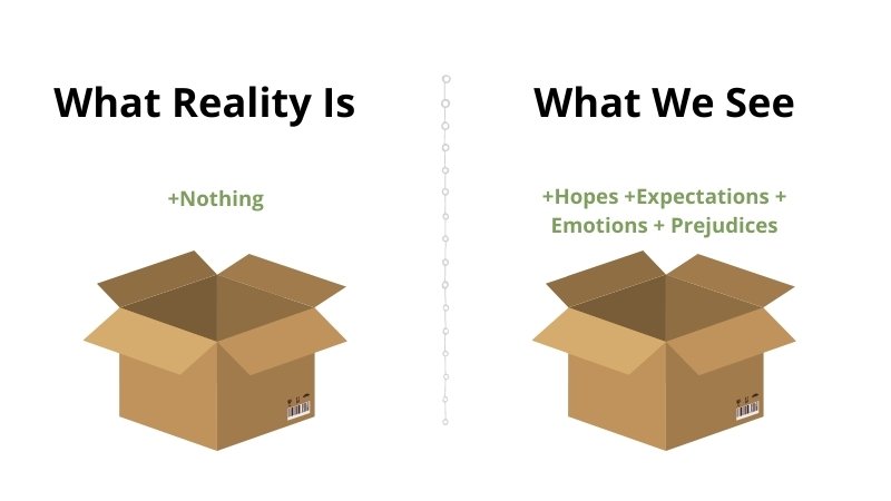 what reality is versus what we see